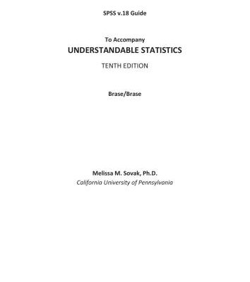 خرید و دانلود نسخه کامل کتاب SPSS v18 Guide To Accompany Understandable Statistics