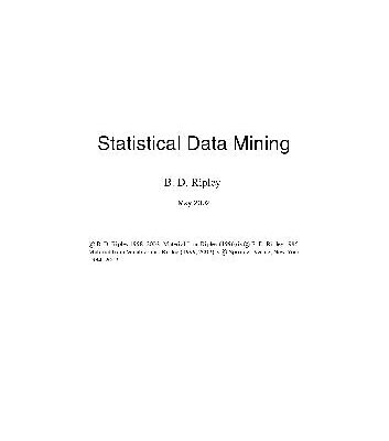 خرید و دانلود نسخه کامل کتاب Statistical Data Mining