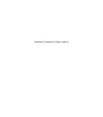 خرید و دانلود نسخه کامل کتاب Stochastic geometry for image analysis