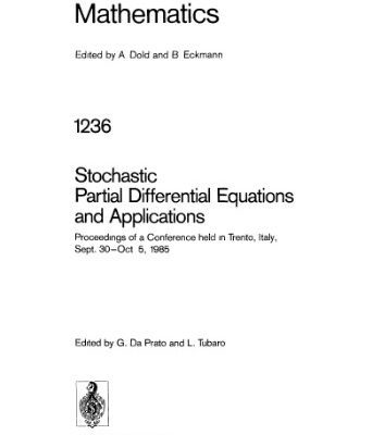 خرید و دانلود نسخه کامل کتاب Stochastic Partial Differential Equations and Applications
