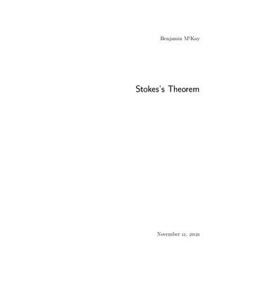 خرید و دانلود نسخه کامل کتاب Stokes’s Theorem