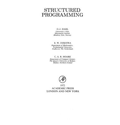 خرید و دانلود نسخه کامل کتاب Structured programming