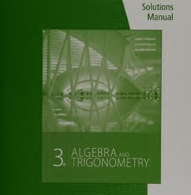 خرید و دانلود نسخه کامل کتاب Student solutions manual algebra & trigonometry, third edition, James Stewart, Lothar Redlin, Saleem Watson