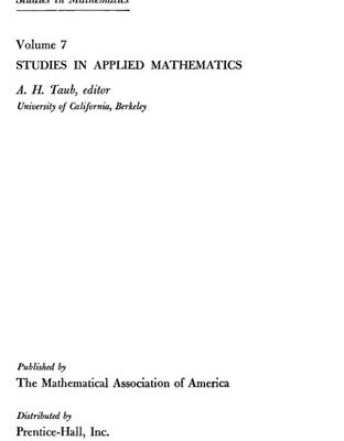 خرید و دانلود نسخه کامل کتاب Studies in Applied Mathematics
