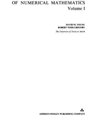 خرید و دانلود نسخه کامل کتاب Survey of numerical mathematics,