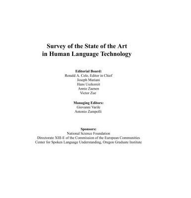 خرید و دانلود نسخه کامل کتاب Survey of the State of the Art in Human Language Technology