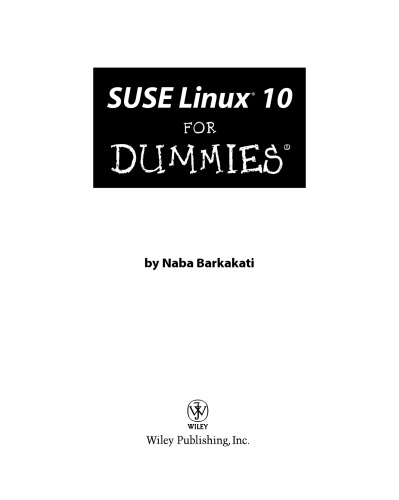 خرید و دانلود نسخه کامل کتاب SUSE Linux 10 For Dummies