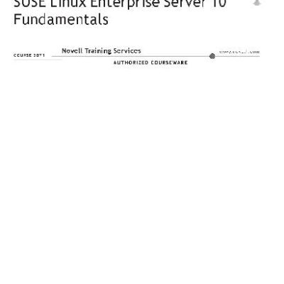 خرید و دانلود نسخه کامل کتاب SUSE Linux Enterprise Server 10 Fundamentals
