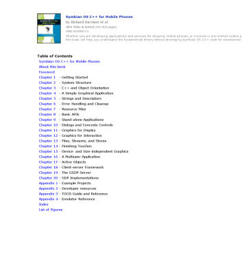 خرید و دانلود نسخه کامل کتاب Symbian OS C++ for Mobile Phones