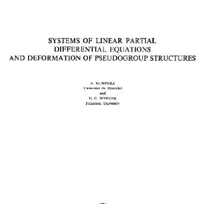 خرید و دانلود نسخه کامل کتاب Systems of linear partial differential equations and deformations of pseudogroup structures MCde