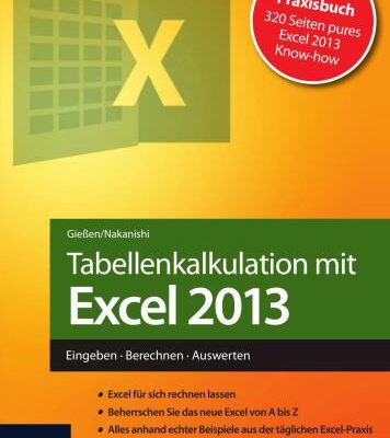 خرید و دانلود نسخه کامل کتاب Tabellenkalkulation mit Excel 2013