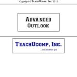 خرید و دانلود نسخه کامل کتاب TeachUcomp. Advanced Outlook