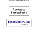 خرید و دانلود نسخه کامل کتاب TeachUcomp. Advanced PowerPoint