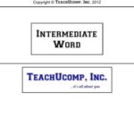 خرید و دانلود نسخه کامل کتاب TeachUcomp. Intermediate Word
