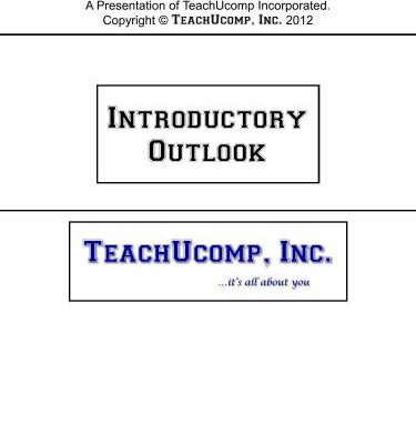 خرید و دانلود نسخه کامل کتاب TeachUcomp. Introductory Outlook