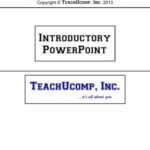 خرید و دانلود نسخه کامل کتاب TeachUcomp. Introductory PowerPoint
