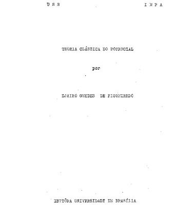 خرید و دانلود نسخه کامل کتاب Teoria Clássica do Potencial