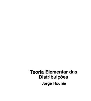 خرید و دانلود نسخه کامل کتاب Teoria Elementar das Distribuições