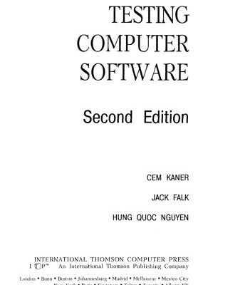 خرید و دانلود نسخه کامل کتاب Testing computer software