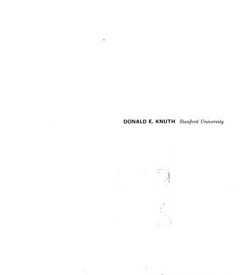 خرید و دانلود نسخه کامل کتاب The art of computer programming I