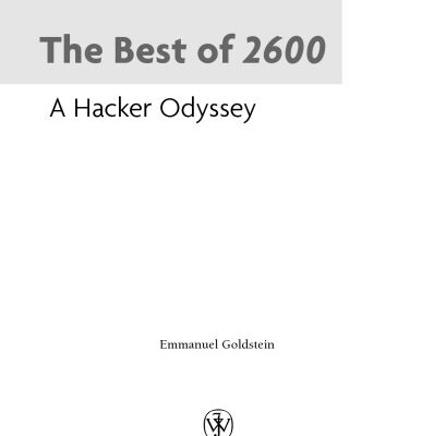 خرید و دانلود نسخه کامل کتاب The Best of 2600: A Hacker Odyssey