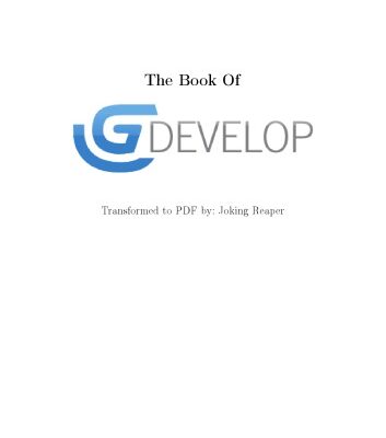 خرید و دانلود نسخه کامل کتاب The Book of Game Develop – GDevelop – GameDevelop