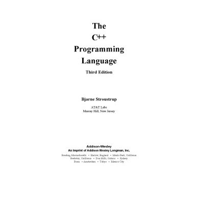 خرید و دانلود نسخه کامل کتاب The C++ programming language (3rd Edition)