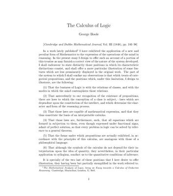 خرید و دانلود نسخه کامل کتاب The Calculus of Logic
