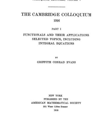 خرید و دانلود نسخه کامل کتاب The Cambridge Colloquium – 1916