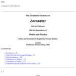 خرید و دانلود نسخه کامل کتاب The Chaldaean Oracles of Zoroaster