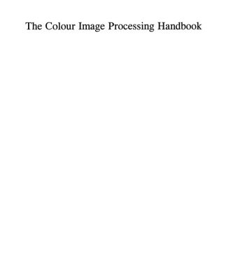 خرید و دانلود نسخه کامل کتاب The Colour Image Processing Handbook