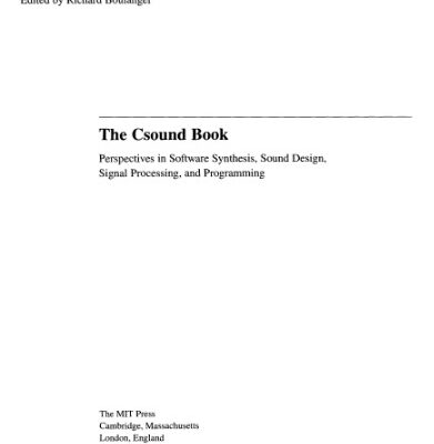 خرید و دانلود نسخه کامل کتاب The Csound book: perspectives in software synthesis, sound design, signal processing, and programming