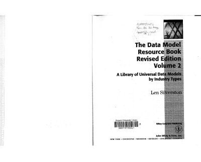 خرید و دانلود نسخه کامل کتاب The Data Model Resource Book, Vol. 2: A Library of Data Models by Industry Types