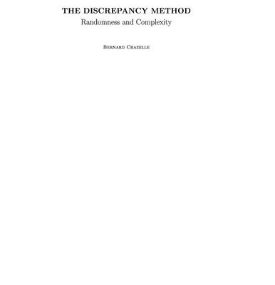 خرید و دانلود نسخه کامل کتاب The Discrepancy Method: Randomness and Complexity