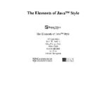 خرید و دانلود نسخه کامل کتاب The Elements of Java Style