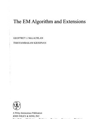 خرید و دانلود نسخه کامل کتاب The EM Algorithm and Extensions