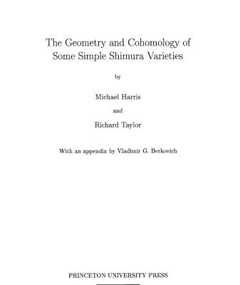 خرید و دانلود نسخه کامل کتاب The Geometry and Cohomology of Some Simple Shimura Varieties. (AM-151)