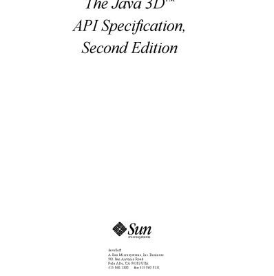 خرید و دانلود نسخه کامل کتاب The Java 3D  API Specification, 2nd Edition