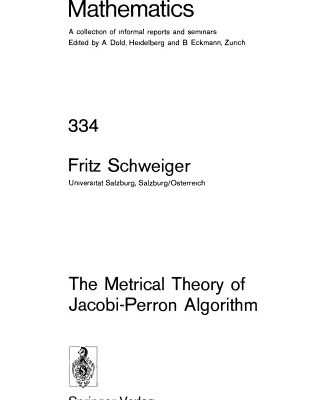 خرید و دانلود نسخه کامل کتاب The Metrical Theory of Jacobi-Perron Algorithm