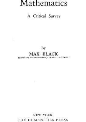 خرید و دانلود نسخه کامل کتاب The Nature of Mathematics: A Critical Survey