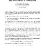خرید و دانلود نسخه کامل کتاب The New Features of Fortran 2003