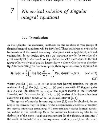 خرید و دانلود نسخه کامل کتاب The numerical solutions of singular integral equations