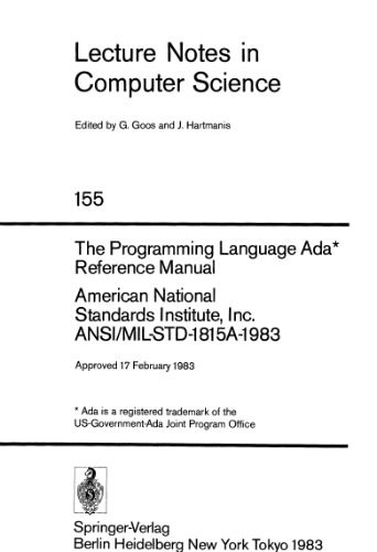 خرید و دانلود نسخه کامل کتاب The Programming Language Ada Reference Manual American National Standards Institute, Inc. ANSI/MIL-STD-1815A-1983_6877971dbd06c.jpeg خرید و دانلود نسخه کامل کتاب The Programming Language Ada Reference Manual American National Standards Institute, Inc. ANSI/MIL-STD-1815A-1983