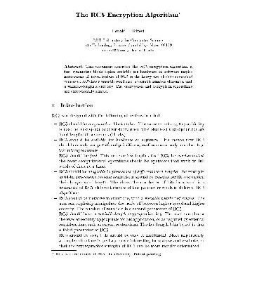 خرید و دانلود نسخه کامل کتاب The RC5 encryption algorithm