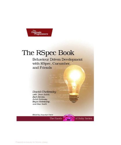 خرید و دانلود نسخه کامل کتاب The RSpec Book: Behaviour Driven Development with Rspec, Cucumber, and Friends_6878835d7a134.jpeg خرید و دانلود نسخه کامل کتاب The RSpec Book: Behaviour Driven Development with Rspec, Cucumber, and Friends