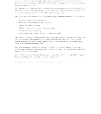 خرید و دانلود نسخه کامل کتاب The Swift Programming Language (Swift 4.0.3)
