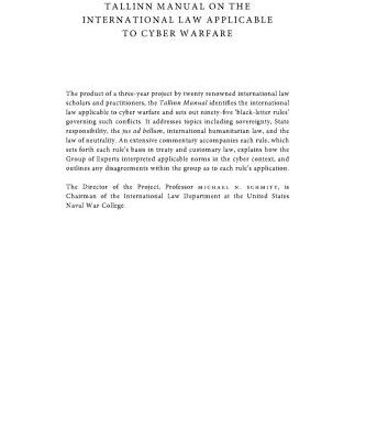 خرید و دانلود نسخه کامل کتاب The Tallinn Manual on the International Law Applicable to Cyber Warfare