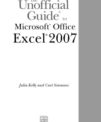 خرید و دانلود نسخه کامل کتاب The Unofficial Guide to Microsoft Office Excel 2007 (Unofficial Guide)