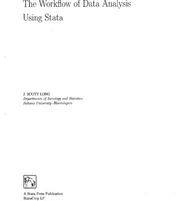 خرید و دانلود نسخه کامل کتاب The Workflow of Data Analysis Using Stata