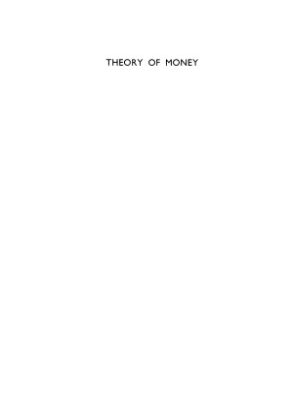 خرید و دانلود نسخه کامل کتاب Theory of Money
